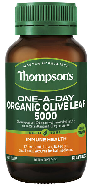 Thompson's One-a-day Organic Olive Leaf 5000mg 60 caps