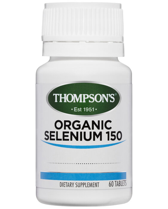 Thompson's Organic Selenium 150mcg 60 Tablets