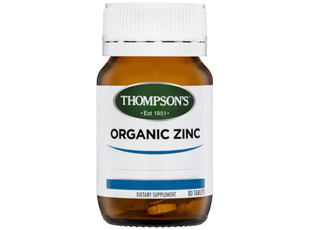 Thompson's Organic Zinc 80 tabs