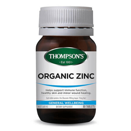 THOMPSONS Organic Zinc 80tabs