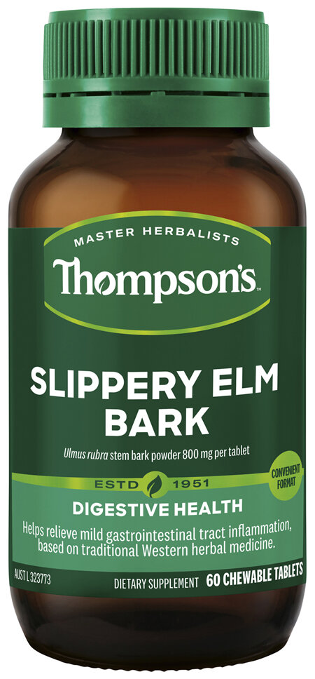 Thompson's Slippery Elm Bark 60 Chewable Tablets