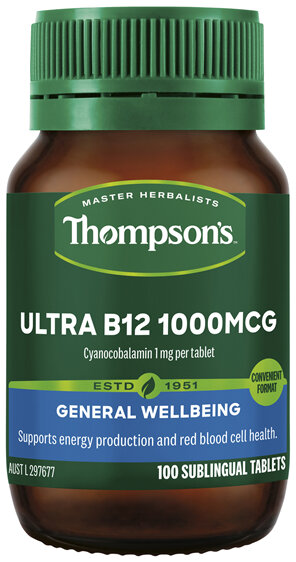 Thompson's Ultra B12 1000mcg 100 tabs