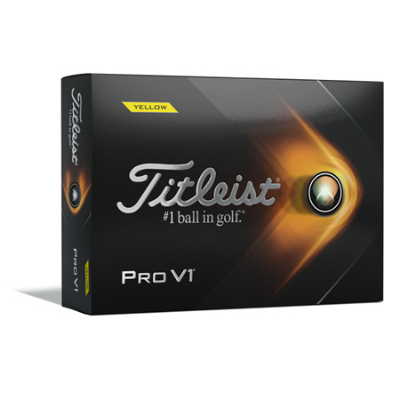 Titleist 2021 Pro V1 - Dozen yellow golf balls