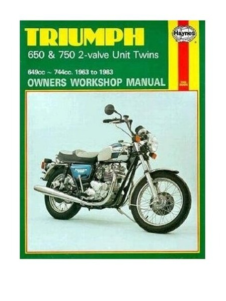 Triumph 650 & 750 Unit Twins Workshop Manual