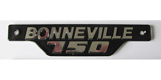 Triumph Bonneville 750 Side Cover Badge Chrome and Black 1979 on
