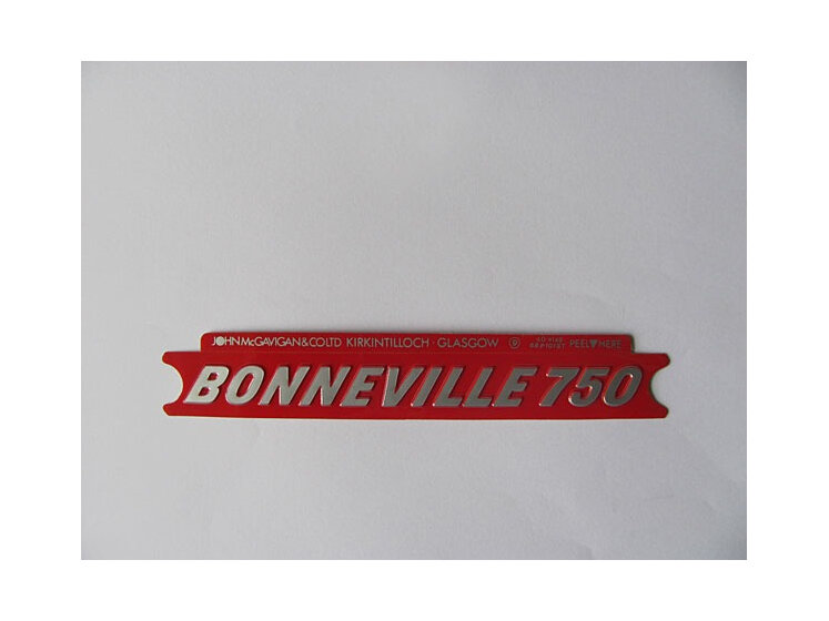 Triumph Bonneville 750 Side Cover Badge Decal Sticker