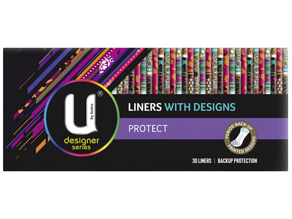 U by Kotex Designer Series Liners 30 Pack