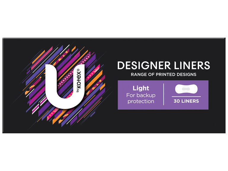 U by Kotex Designer Series Liners 30 Pack