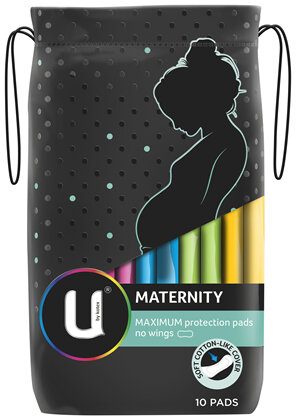 U by Kotex Maternity Pads, 10 Pads