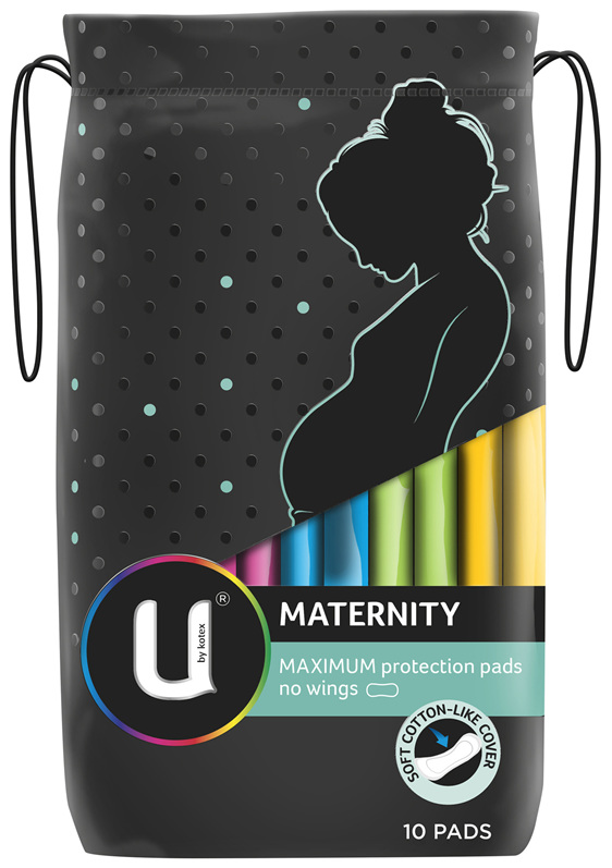 U by Kotex Maternity Pads, 10 Pads