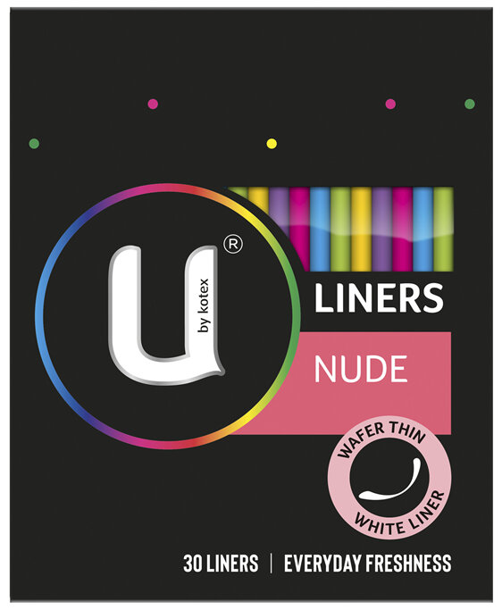U by Kotex Nude Liners 30 Pack