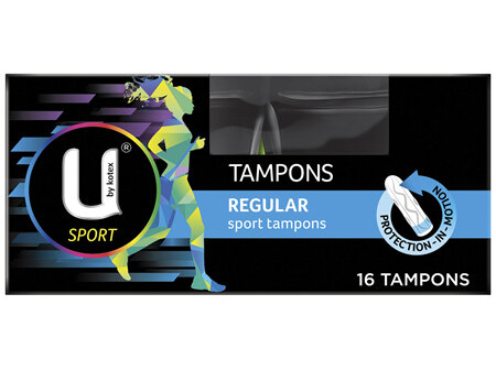 U by Kotex Sport Tampons Regular 16 Pack
