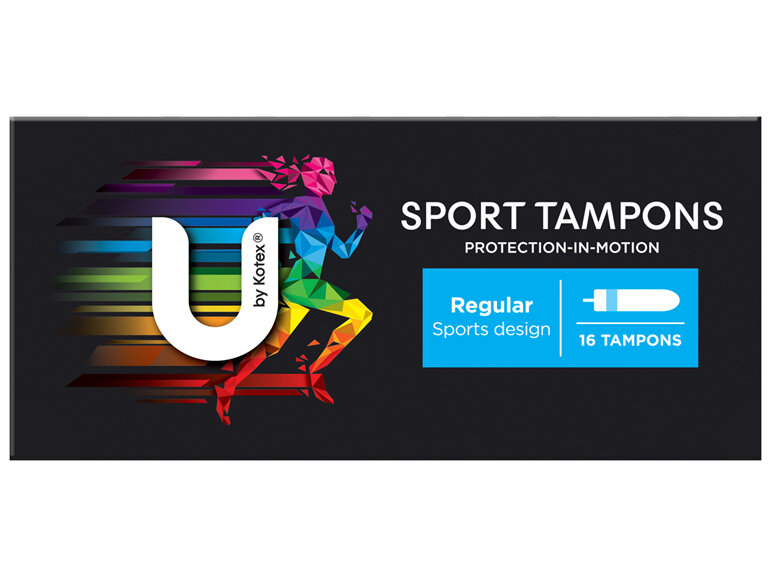 U by Kotex Sport Tampons Regular 16 Pack