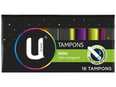 U by Kotex Tampons Mini 16 Pack