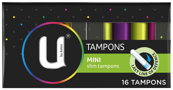 U by Kotex Tampons Mini 16 Pack