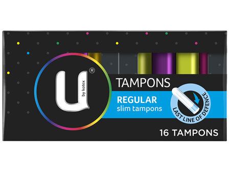 U by Kotex Tampons Regular 16 Pack