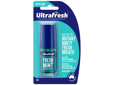 Ultrafresh Breath Spray Fresh Mint 12mL