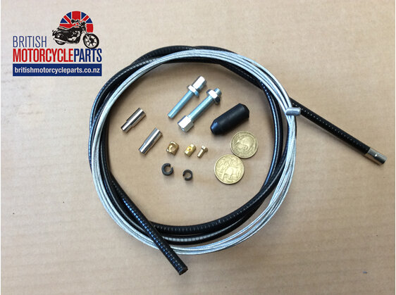 Universal Clutch Cable Kit - Imperial - 53 inch - British Motorcycle Parts NZ