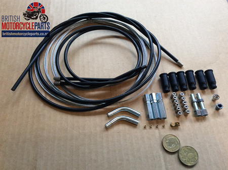 Universal Throttle Cable Kit - Twin Carb