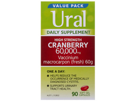 Ural High Strength Cranberry Supplements 90 Capsules