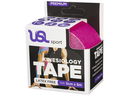 USL Premium Kinesiology Tex Tape Pink 5cm x 5m