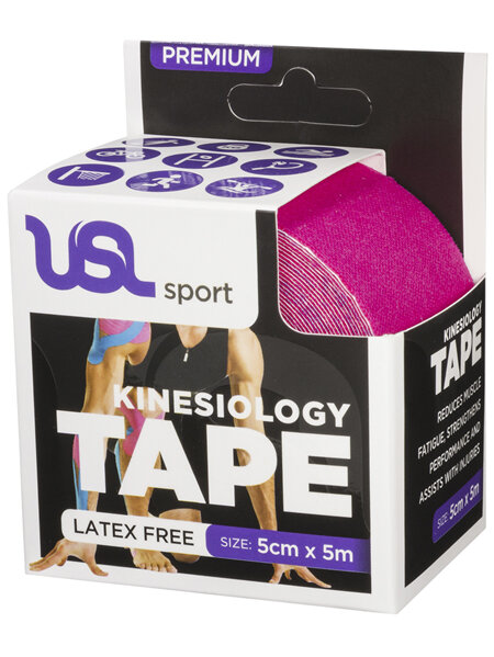 USL Premium Kinesiology Tex Tape Pink 5cm x 5m