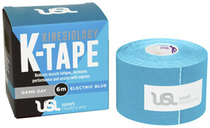 USL Sport Game Day K Tape 5cm x 6m Electric Blue