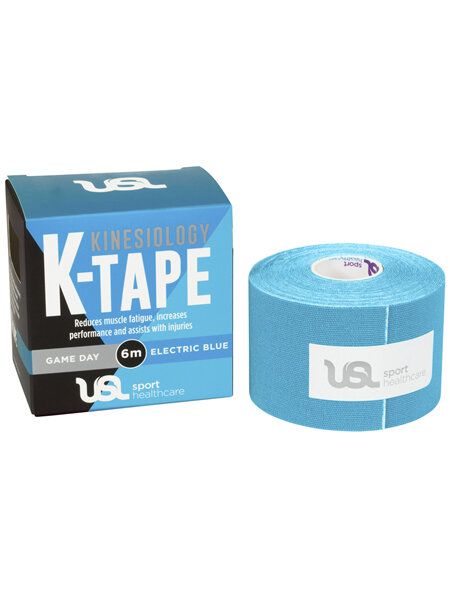 USL Sport Game Day K Tape 5cm x 6m Electric Blue