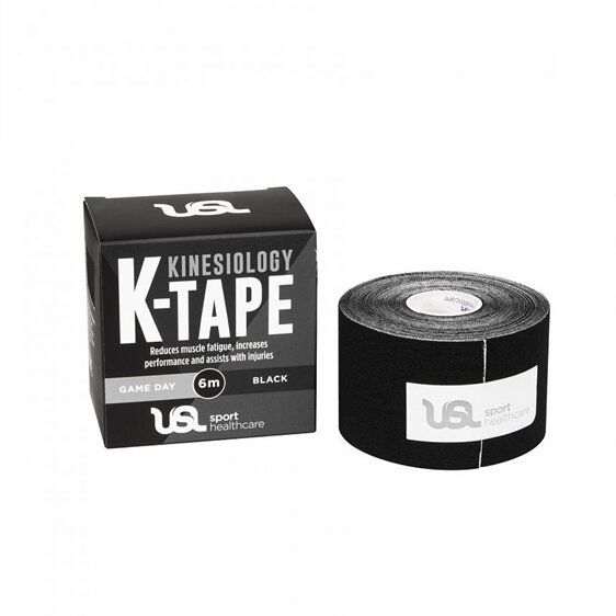 USL Sport Game Day Kinesiology (K-Tape) 6m Tape - Black