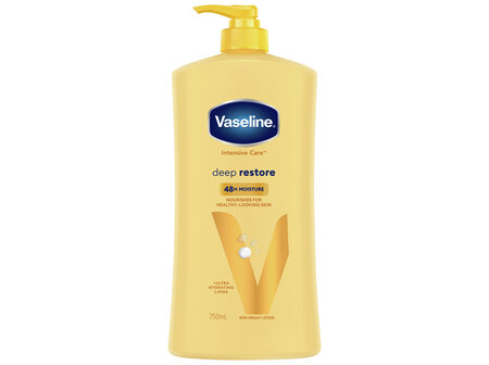 Vaseline Intensive Care Deep Restore Body Lotion for nourished, healthy-looking skin 750mL