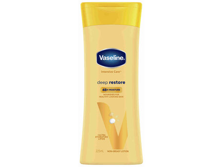 Vaseline Intensive Care Deep Restore Body Lotion for nourished, healthy-looking skin 225mL