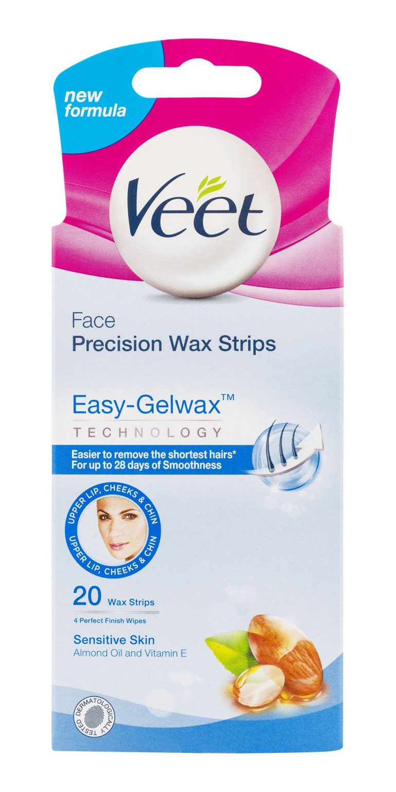 Veet Face Easy Grip Precision Wax Strips For Sensitive Skin 20