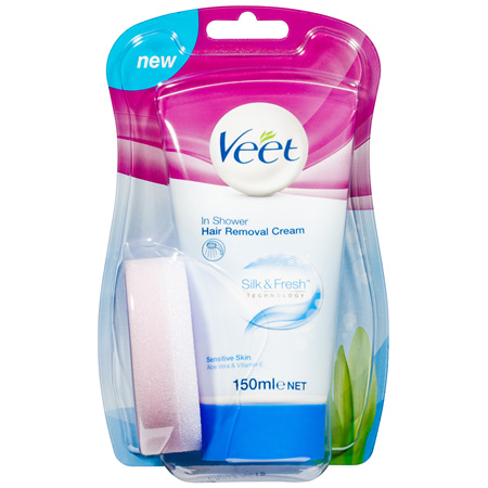 Veet In Shower Cream for Sensitive Skin Hair Removal 150g