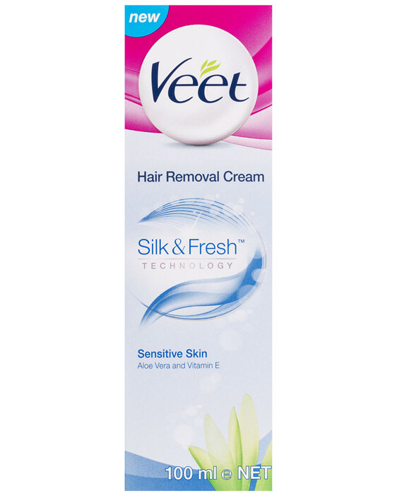 Veet Pure Hair Removal Cream Legs and Body Sensitive Skin 100mL