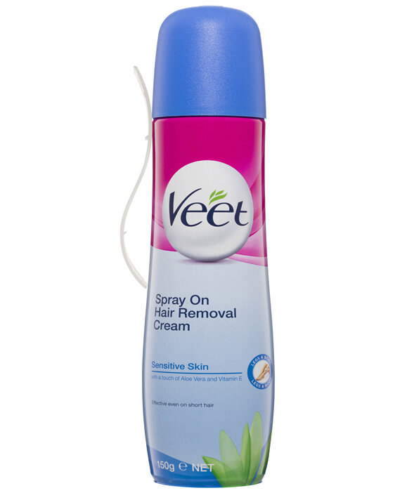Veet Spray On Hair Removal Cream Sensitive 150mL