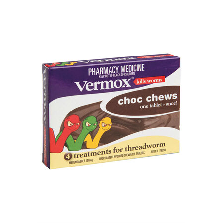 Vermox Chocolate Chews 4s