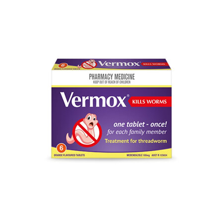 VERMOX Tabs 100mg 6