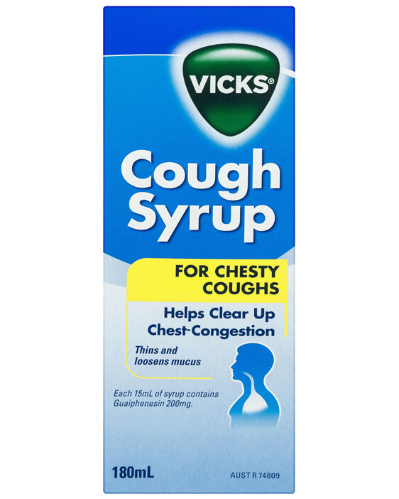 Vicks Cough Syrup for Chesty Coughs 180mL