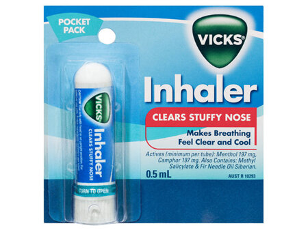 Vicks Nasal Decongestant Inhaler 0.5mL