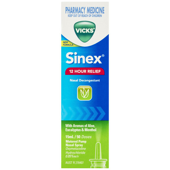 Vicks Sinex Decongestant Nasal Spray 15mL