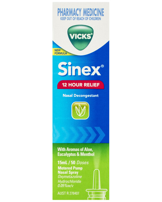 Vicks Sinex Nasal Decongestant Nasal Spray 15mL