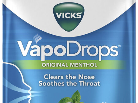 Vicks VapoDrops Original Menthol 24 Lozenges - Cough & Cold