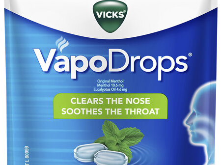 Vicks VapoDrops Original Menthol 24 Lozenges - Cough & Cold