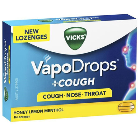 VICKS Vapodrops+Cough H&L Menth. 16s