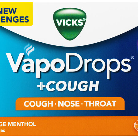 VICKS VapoDrops+Cough Orange Menthol 16 lozenges