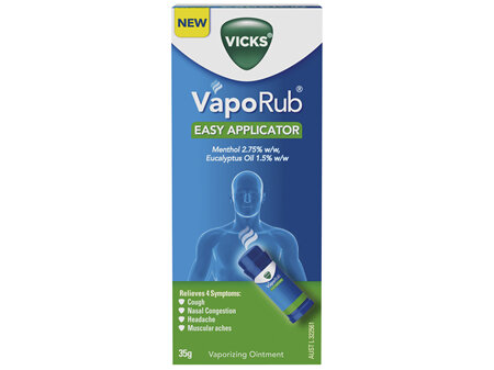 Vicks VapoRub No Touch Applicator Decongestant Cough Cold Rub 35 gram