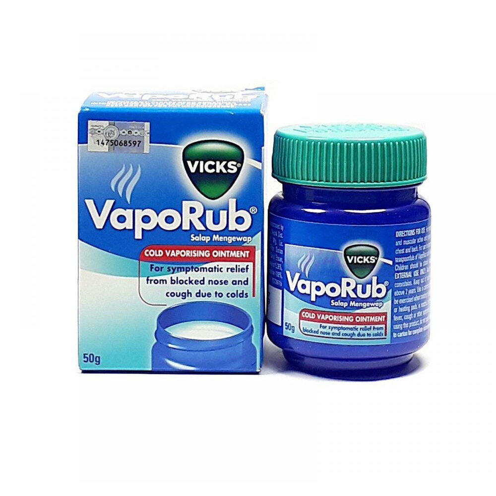 Vicks VapoRub Ointment for Sore Throat, Blocked Nose