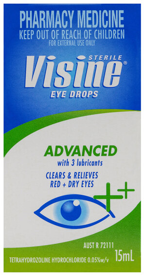 Visine Advanced Eye Drops 15mL