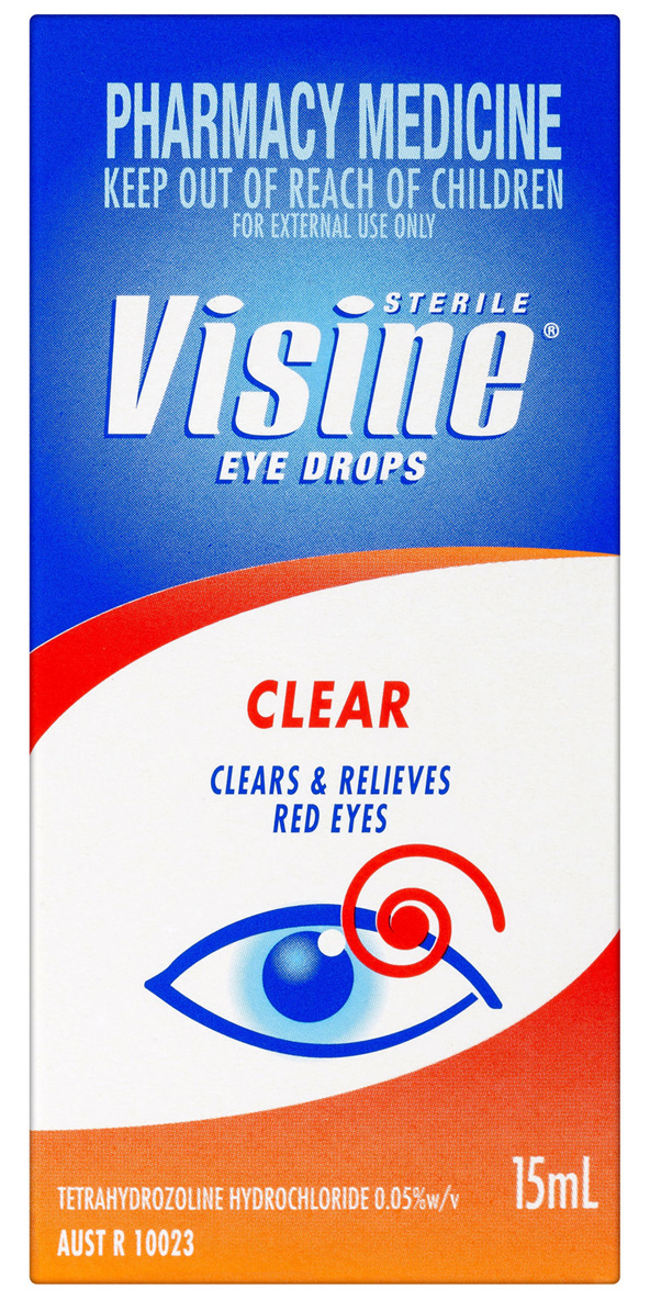 Visine Eye Drops Clear 15mL Galluzzo's Chemist