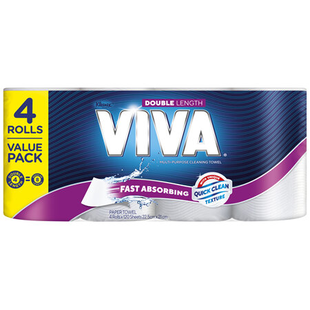 VIVA Double Length Paper Towels 4 Pack